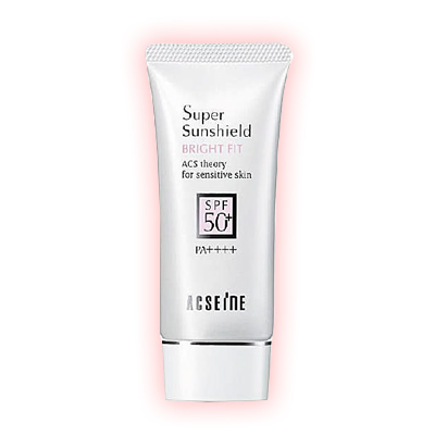 アクセーヌ スーパーサンシールドブライトフィット SPF50+・PA++++